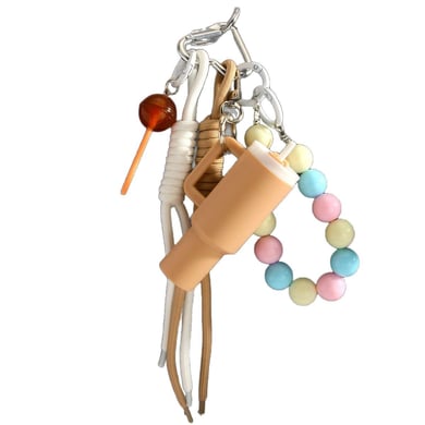 1 Piece Simple Series Sweet Beads Water Cup Women's Bag Charms h5 Picture6