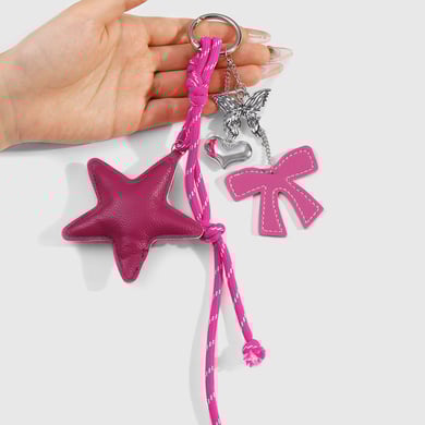 1 Piece Leather Star & Love Women's Bag Charms h5 Picture8