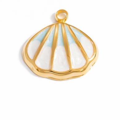 Sweet Heart Stainless Steel Gold Color DIY Pendants h5 Picture4