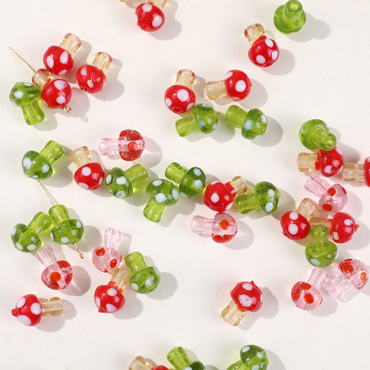 1 Piece Vivid Mushroom Glass DIY Jewelry Beads Picture4
