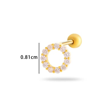 1 Piece Copper Zircon Piercings Earring h5 Picture2