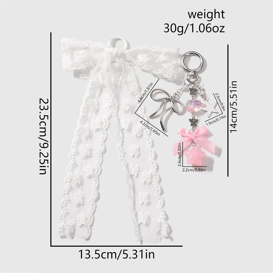 Sweet Bow Knot Bag Charms Picture2