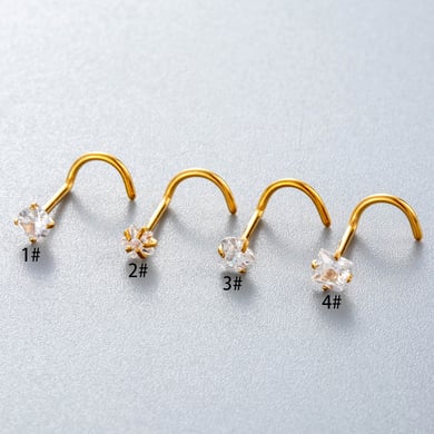 1 Piece Exquisite Zircon Women's Nose Stud h5 Picture4