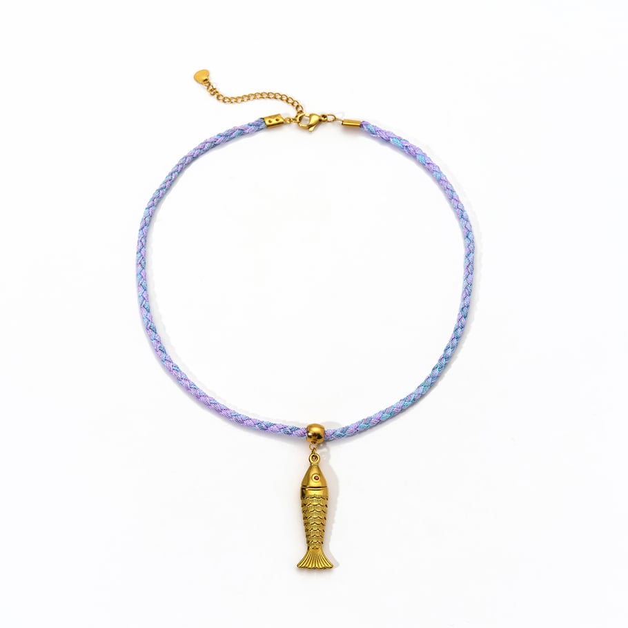 1 Piece Charming Colorful Stainless Steel Women's Pendant Necklaces 