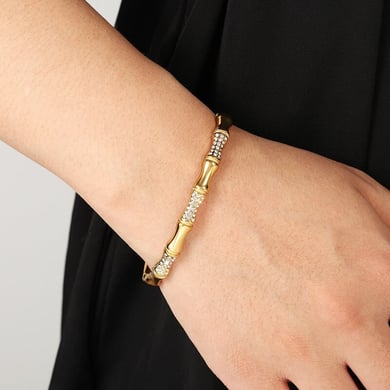 Bamboo Knot Design Stainless Steel Women's Bracelets h5 Picture3