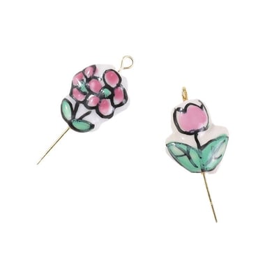 1 Piece Casual Series Flower Ceramics DIY Jewelry Beads h5 Picture5