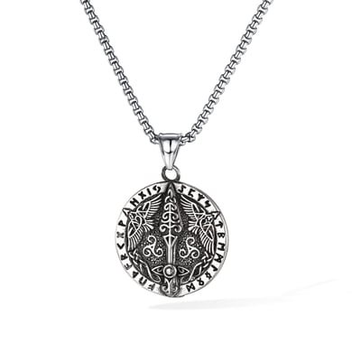 Vintage Sword Stainless Steel Men's Necklaces h5 