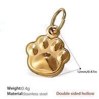 PJ233G Double-sided hollow gold pendant Picture7