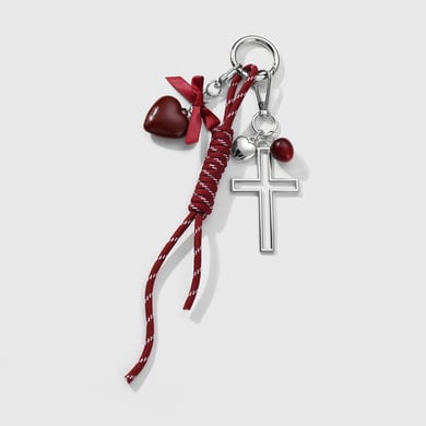 1 Piece Y2k Leather Bow Acrylic Love  DIY Bag Charms h5 Picture5