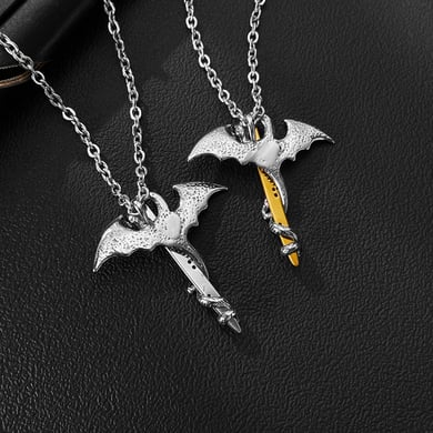 1 Piece Dragon Sword Stainless Steel Men's Necklaces h5 Picture6