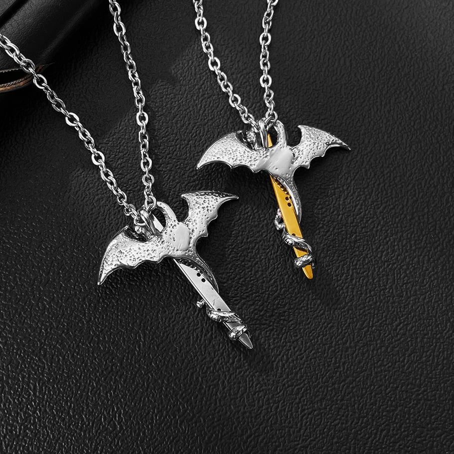 1 Piece Dragon Sword Stainless Steel Men's Necklaces Picture6