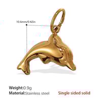 PJ305G solid gold pendant Picture11