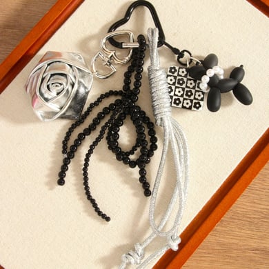 1 Piece Luxurious Series Daily Flower PU Women's Bag Charms h5 