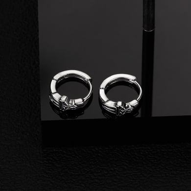 Modern Sword Stainless Steel Men's Stud Earrings h5 Picture2