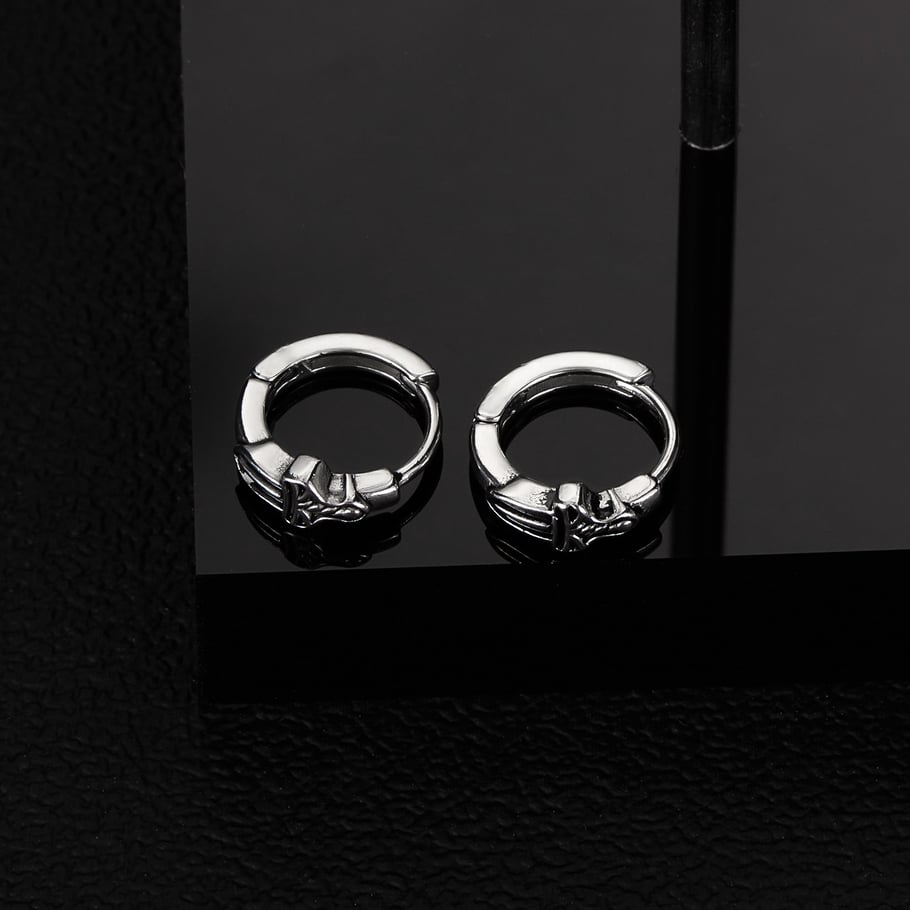 Modern Sword Stainless Steel Men's Stud Earrings Picture2