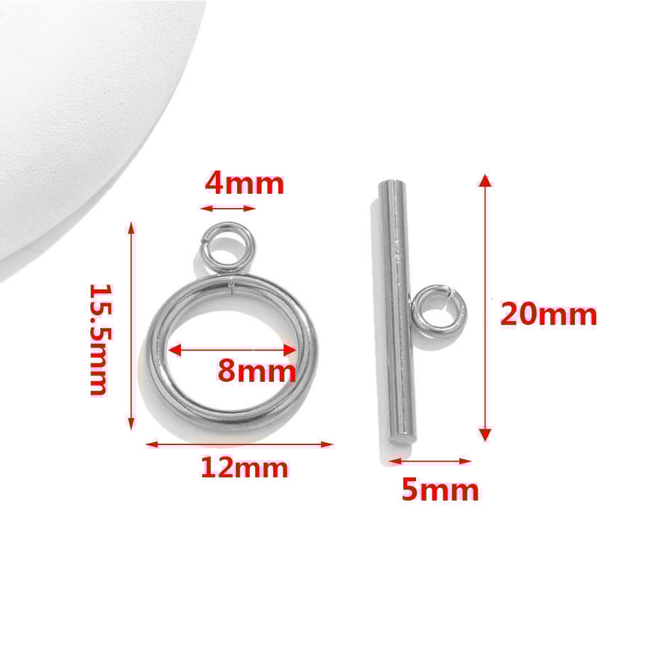 1 Piece DIY O&T Shape Clasp Stainless Steel Gold Color Women's Pendants Picture2