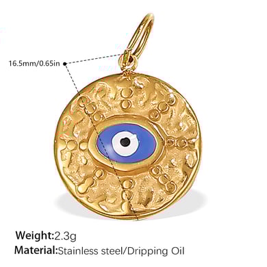 Delicate Figure Titanium Steel Gold Color Rhinestone Women's Pendants h5 