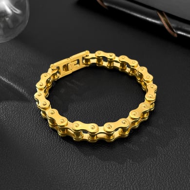 Classic Locomotive Chain Stainless Steel Men's Bracelets h5 Picture3
