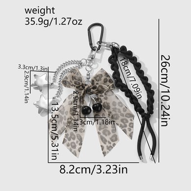 Beaded Bow Knot Women's Bag Charms h5 Picture9