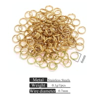 Gold double layer key ring-0.6*7 Picture8