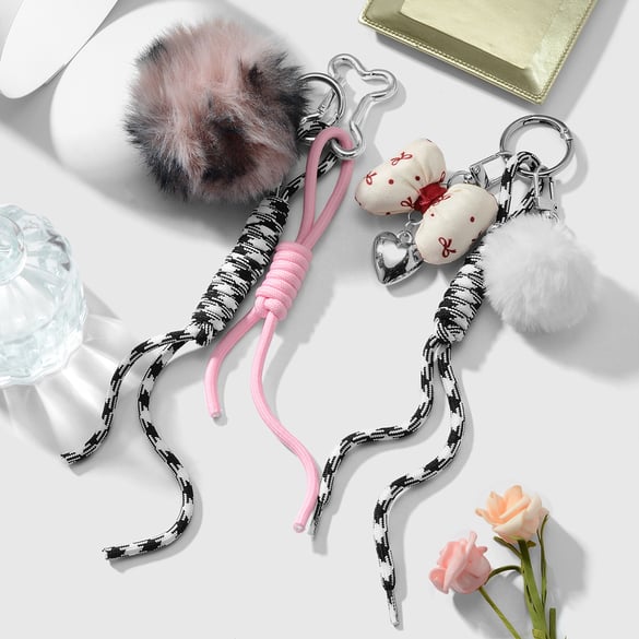 1 Piece Sweet Bow  Bag Charms