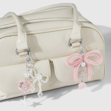 Süße Taschenanhänger mit Schleife und Knoten h5 Bild3