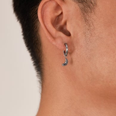 Boucles d&#39;oreilles à tige en acier inoxydable pour homme en forme d&#39;ailes rétro h5 Image5