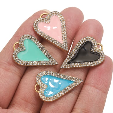 1 Piece Vivid Heart Shape Stainless Steel Women's Pendants h5 Picture5