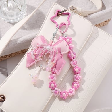 Sweet Beaded Bow Knot Bag Charms h5 Picture4