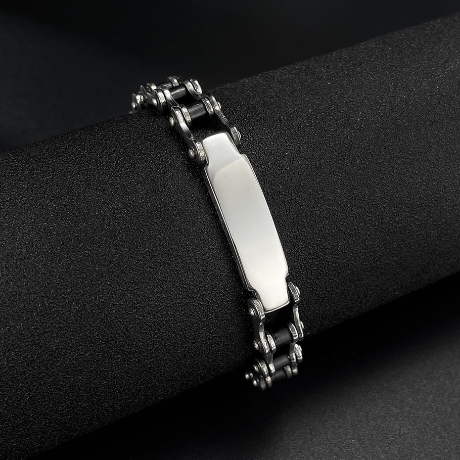 1 Piece Industrial Series Mechanical Stainless Steel Men's Bracelets Picture7