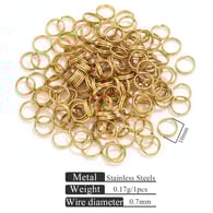 Gold double layer key ring-0.7*10 Picture11