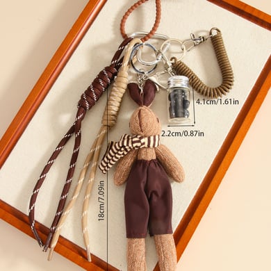1 Piece Cute Fabric Rabbit Doll Bag Hanger h5 Picture7