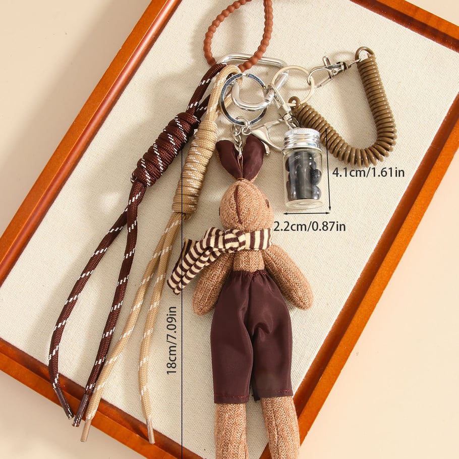 1 Piece Cute Fabric Rabbit Doll Bag Hanger Picture7