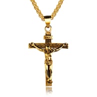 GX810JH- Steel necklace black single pendant + 3*55 matching chain Picture3