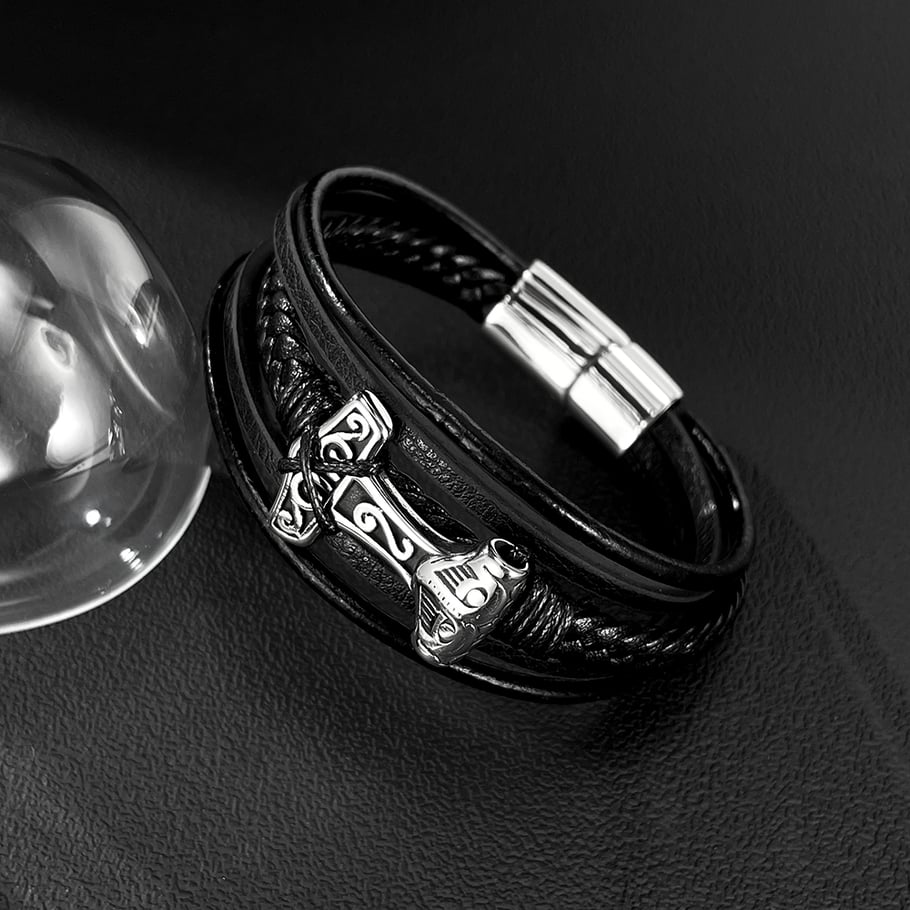 1 Piece Geometric Multilayer Stainless Steel Men's Bracelets Picture6