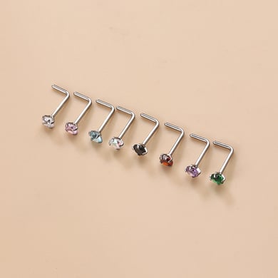1 Piece Colorful Zircon Women's Nose Stud h5 Picture4