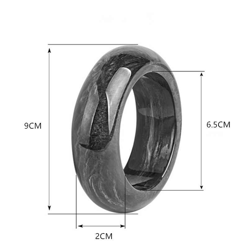 1 Piece Haute Vintage Round Acrylic Women's Bangles Picture5