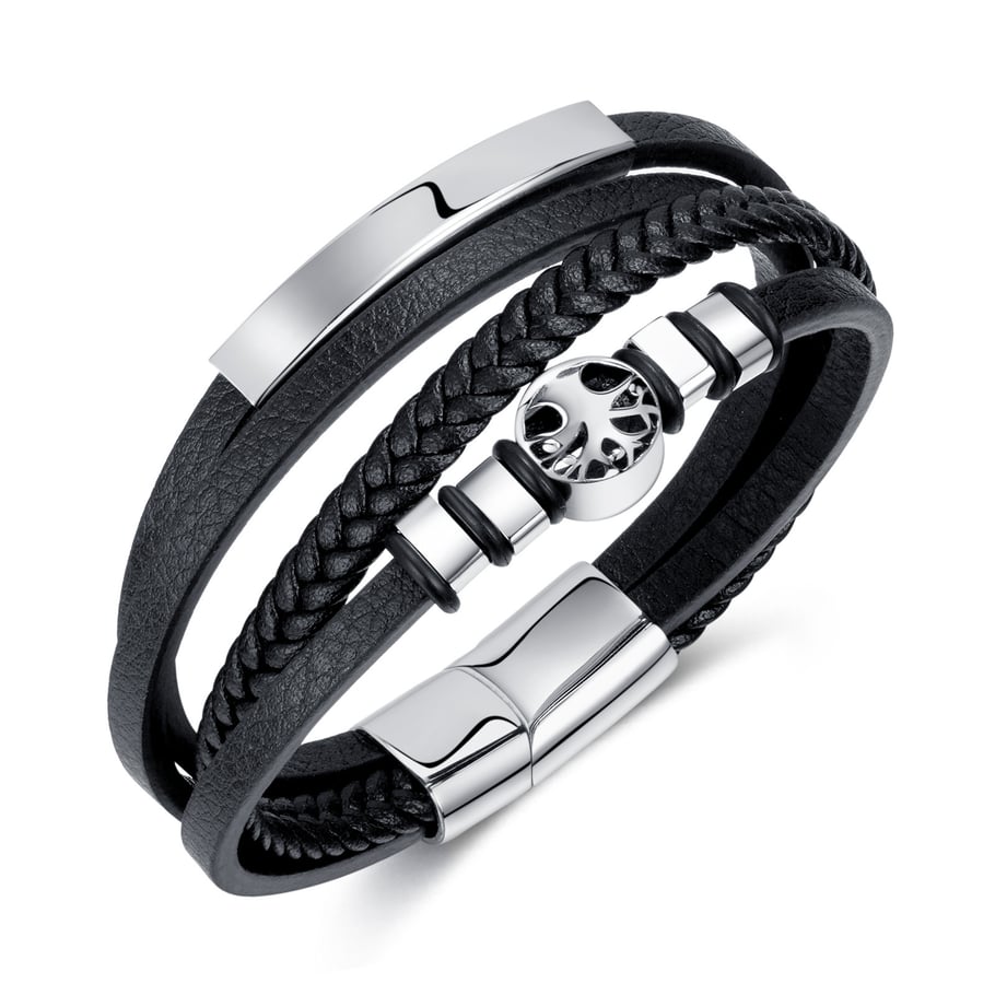 1 Piece Tree Of Life Stainless Steel Men's Bracelets 