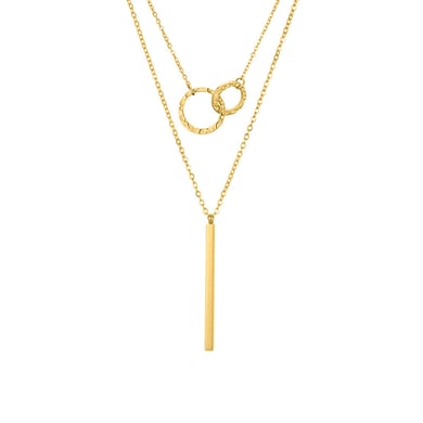 Simple Versatile Stackable Double - layer Collarbone Women's Necklaces h5 