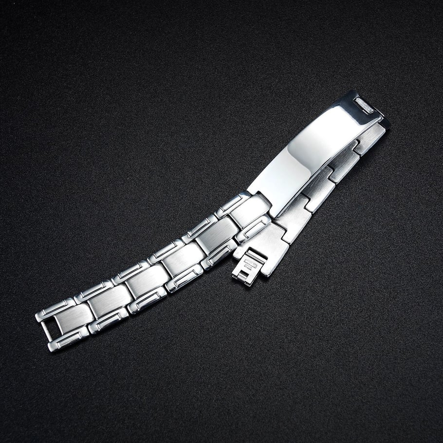 1 Piece Minimalist Geometric Stainless Steel Men's Bracelets Picture2