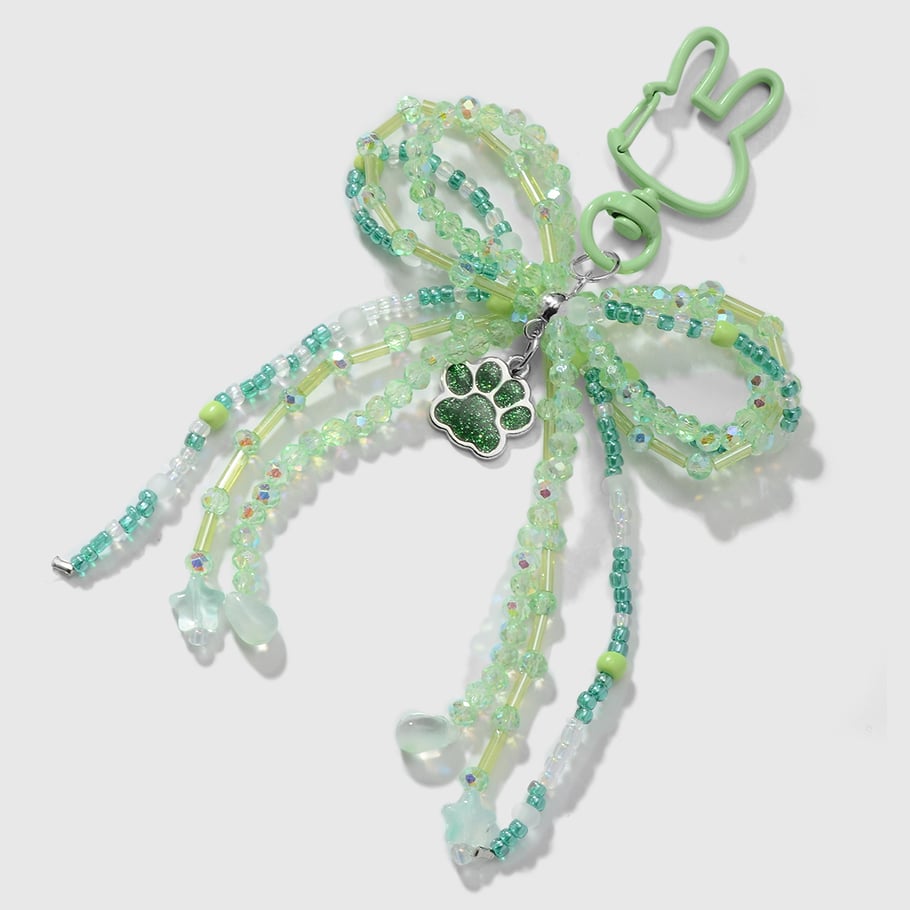 Sweet Beaded Bow Bag Charms Picture5