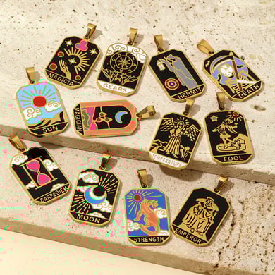 Ciondoli in acciaio inossidabile Chic Tarot h5 Immagine3