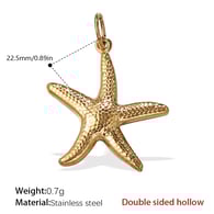 PJ230G Double-sided hollow gold pendant Picture10