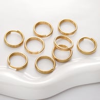 Double ring 1.5x15mm gold 10 pieces/pack (vacuum plating) Picture15