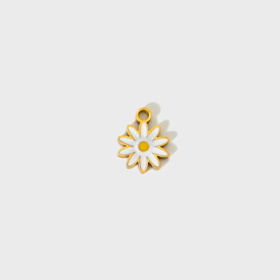 Cute Flower Mushroom DIY Stainless Steel Pendant Picture4