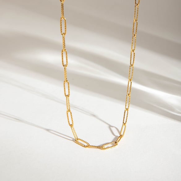 1 Piece Chain Stainless Steel Gold Color  Women's DIY Chain Necklaces 2
