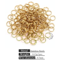 Gold double layer key ring-0.7*8 Picture10