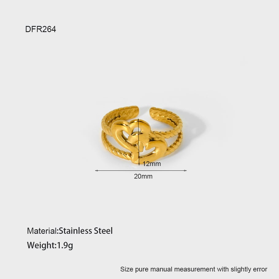 Fashion Collection Starfish Goldtone Stainless Steel Women's Ring 