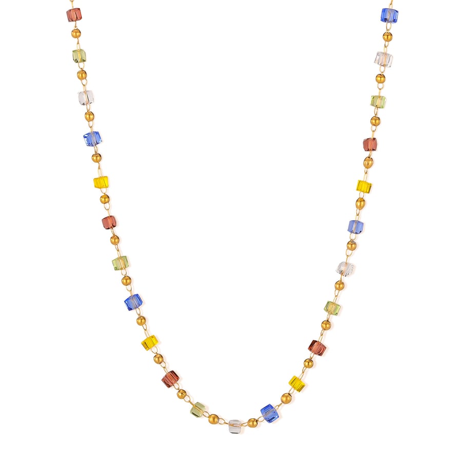 1 Stück Simple Series Sweet Beads Edelstahl ohne Beschichtungsmaterial Damen-Kettenarmbänder Bild6