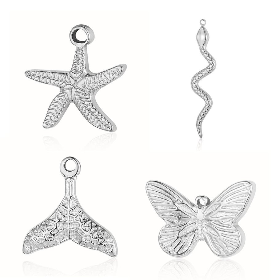 1 Piece Nature Series Animals Stainless Steel Gold Color Women's Pendants Picture4